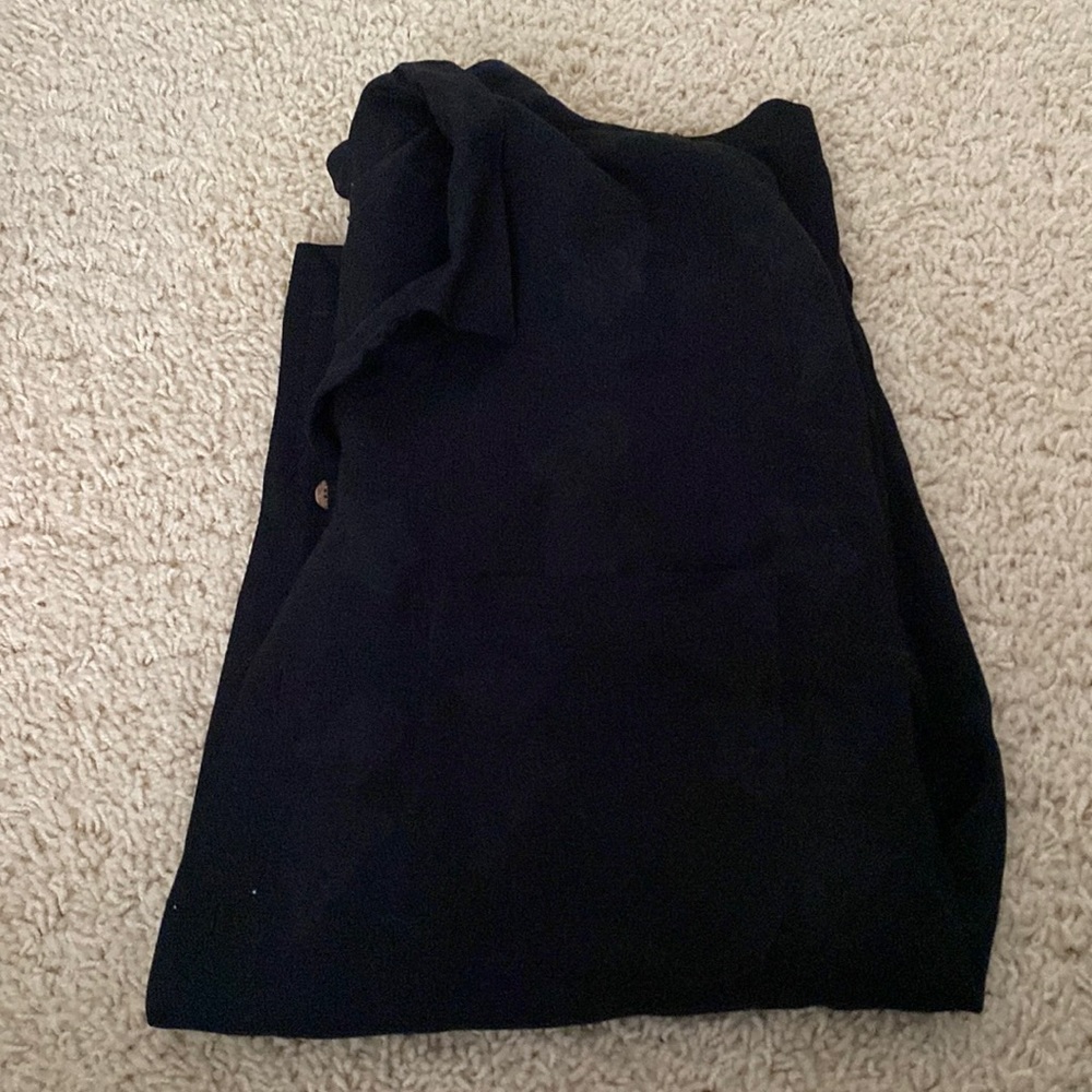 Tommy Bahama Hawaiian Printed Black Button up